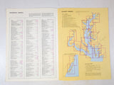 Guide for Cruising Maryland Waters 1972 to 1973 Vintage Nautical Chart Map Wall Art