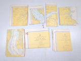 Guide for Cruising Maryland Waters 1972 to 1973 Vintage Nautical Chart Map Wall Art