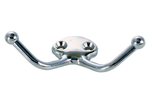 Perko 1106DP0CHR Boat Marine Chrome Plated 3" Double Utility Hook