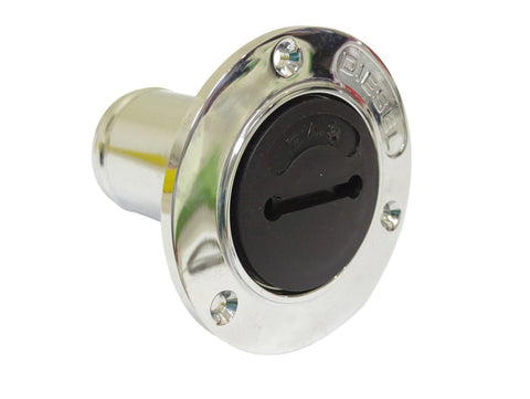 Perko 1270DPDCHR Boat Marine 1-1/2" Hose Chrome Plated Diesel Fuel Deck Fill