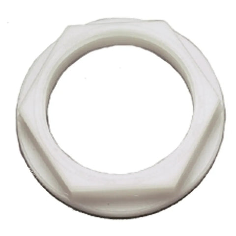Perko 326-DP6 Boat Marine White Nylon 1" Thru-Hull Flanged Locked Nut