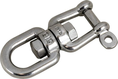 Sea Dog 182206-1 Boat Marine 1/4" Stainless Steel Jaw and Eye Swivel