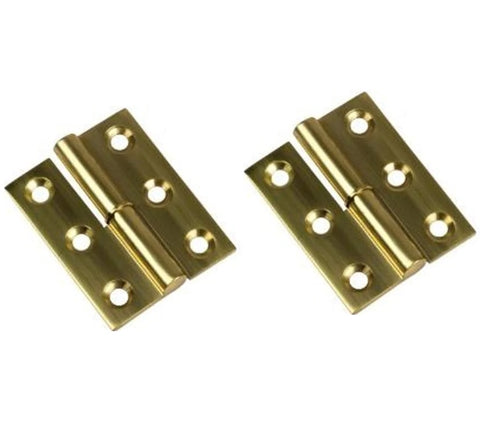 Sea Dog 204511L-1 Boat Marine Brass 1-1/2" X 1-1/2" Left Side Take-Apart “H” Butt Hinge 2-Pack