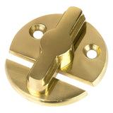 Sea Dog 222365-1 Boat Marine 1-3/4" O.D. Twist to Lock Cast Brass Door Stop Button