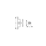 Sea Dog 222822-1 Boat Marine 1-15/16" X 3/8" Chrome Brass Stud Catch 2-Pack