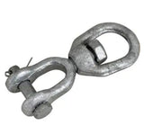 Sea Dog 181210-1 Boat Marine Galvanized Forged Steel 3/8" Eye and Jaw Swivel