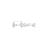 Sea Dog 222080-1 Boat Marine Chrome Brass 3-1/8" Door Hook with Swivel