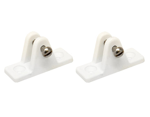Sea Dog 273231-1 Boat Marine White Nylon 7/8" X 2-7/16" Angled Large Deck Hinge 2-Pack