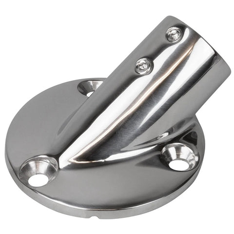 Sea Dog 280301-1 Boat Marine 316 Stainless Steel 1" O.D. Tube 30° Round Rail Base