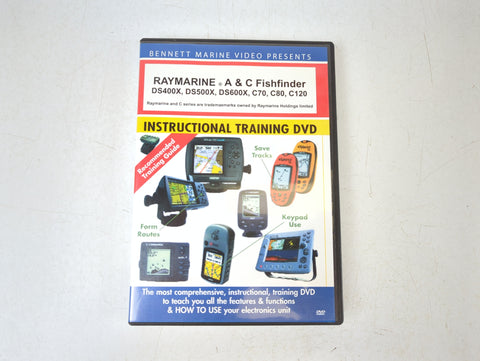 Raymarine A & C Series Fishfinder DS400X DS500X DS600X C70 C80 C120 Instructional Training DVD Bennett Marine N7797DVD