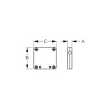 Sea Dog 327150-1 Boat Marine Polypropylene White 7/8"-1" Rail Mount Motor Bracket
