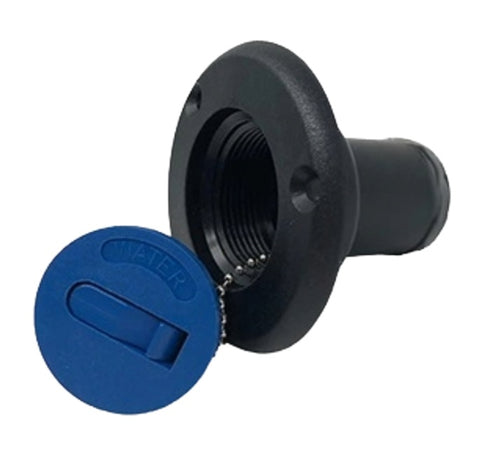 Sea Dog 357013-1 Boat Marine Nylon 1-1/2″ Hose Deck Fill Water with Blue Slotted Cap - Second Wind Sales