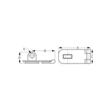 Sea Dog 222155-1 Boat Marine Brass 4-1/4" Heavy Duty Hasp