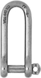 Wichard 1412 Boat Marine 316 Stainless Steel 5mm Captive Pin Long D Shackle