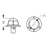 Sea Dog 400150-1 Boat Marine 304 Stainless Steel Round Combination Bow Light