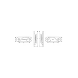 Sea Dog 002130-1 Clamcleat CL213 Fine Line Starboard Black Nylon 1/16" to 3/16" Deck Rope Cleat