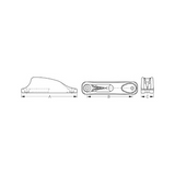 Sea Dog 002111-1 Clamcleat CL211MK1 Racing Junior Mk1 Fairlead 1/8" to 1/4" Deck Rope Cleat