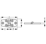 Sea-Dog 205410-1 Boat Marine 316 Stainless Steel 3" X 1-1/2" Door Butt Hinge 2-Pack