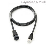 Raymarine A62360 Boat Marine 1-Meter 10-Pin RayNet to RJ45 Male Adapter Cable