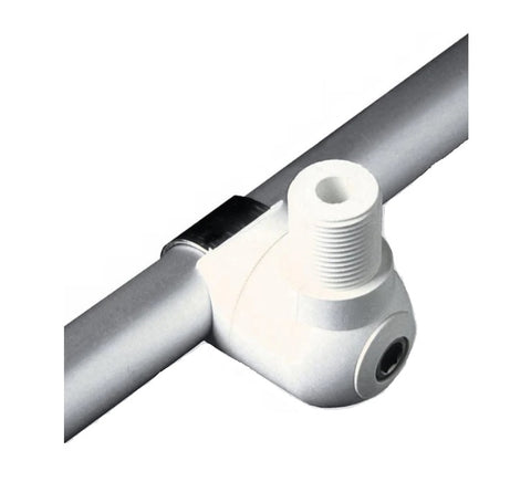 RailFast RF311N Marine 7/8" and 1” Rail White Nylon Antenna Mount West Marine 7850316 81006B
