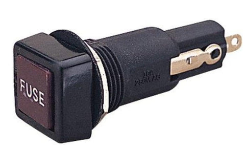 Sea Dog 420501-1 Boat Marine Bakelite Solder Terminal AGC Fuse Holder with Push-In Cap
