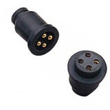 Sea Dog 426164-1 Boat Marine Brass/Bakelit Neoprene 4 Pin Polarized Molded Electrical Connector