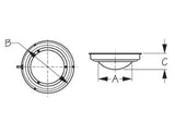 Sea Dog 400193-1 Boat Marine 304 Stainless Steel 4” Lens LED Dome Light