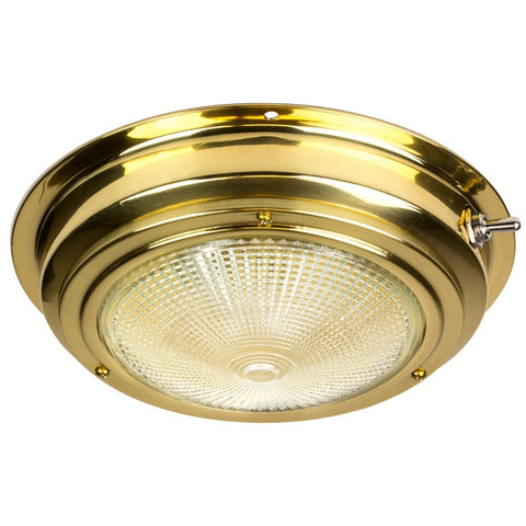 Sea Dog 400205-1 Boat Marine Polished Brass 5” Lens Dome Light