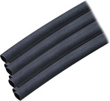 Ancor 302124 Marine Grade Black 3/16" X 12" Adhesive Lined Heat Shrink Tubing 10-Pack