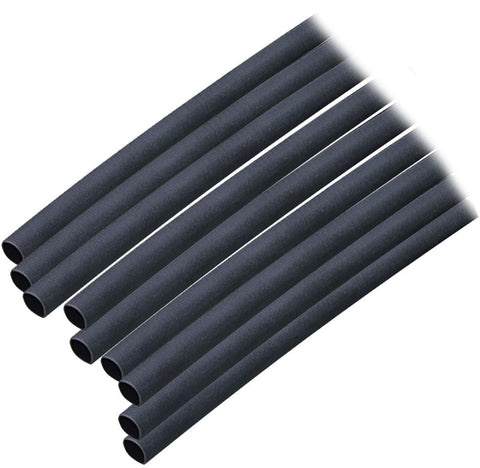 Ancor 302124 Marine Grade Black 3/16" X 12" Adhesive Lined Heat Shrink Tubing 9-Pack
