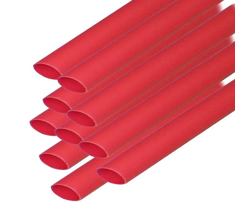 Ancor 302624 Marine Grade Red 3/16" X 12" Adhesive Lined Heat Shrink Tubing 10-Pack