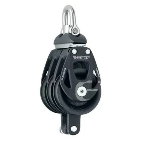 Harken 6241 Boat Sailboat Marine 45mm Aluminum Element Triple Block with Swivel and Becket