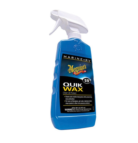 Meguiar's M5916 Marine RV 59 Clean and Protect 16oz Boat Spray Quik Wax