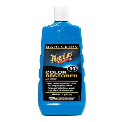 Meguiar's M4416 Marine RV 44 Boat Mild Cleaner 16oz Liquid Color Restorer
