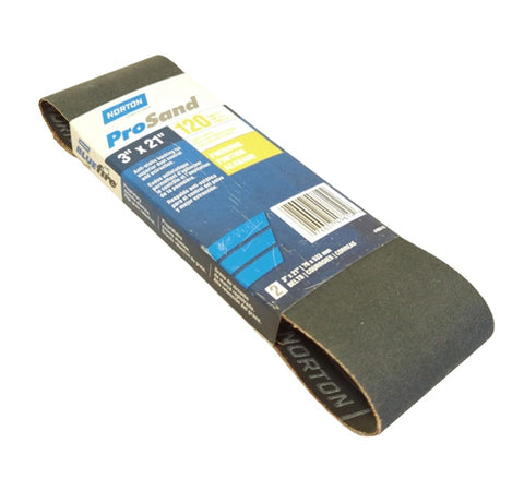 Norton 49610 ProSand High Performance 3” X 21” 120 Grit Power Sanding Belt