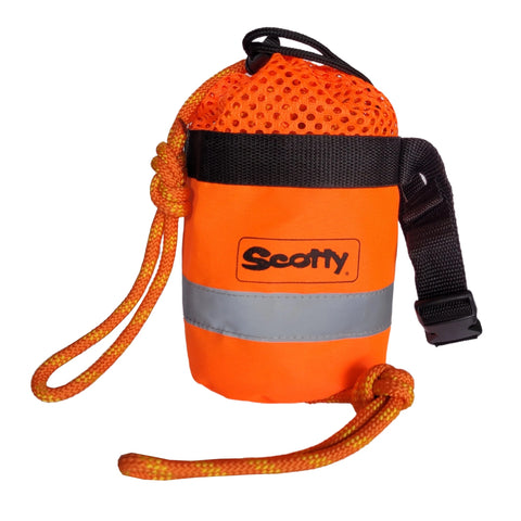 Scotty 793 Bright Orange 50′ X 9/32″ Rescue Throw Bag with 50ft MFP Floating Line