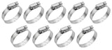 Cambridge HC2-32S 105777 Marine Grade Stainless Steel Size SAE 32 1-9/16" to 2-1/2" Hose Clamp 9-Pack