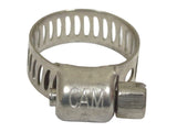 Cambridge HC2-6S 106191 Marine Grade Stainless Steel Size SAE 6 7/16" to 25/32" Hose Clamp 13-Pack