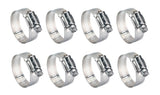 Breeze 63052 Power Seal SAE 52 2-13/16” to 3-3/4” Stainless Steel Hose Clamp 8-Pack