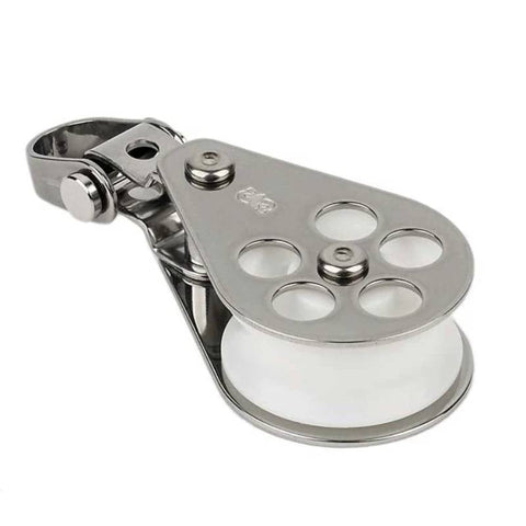 Schaefer 03-03 Boat Sailboat Marine 36.5mm Single Stainless Block with Front-Side Shackle - Second Wind Sales