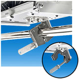 Magma T10-380 Boat Marine 7/8" or 1" Single Horizontal Round Rail BBQ Grill Mount - Second Wind Sales