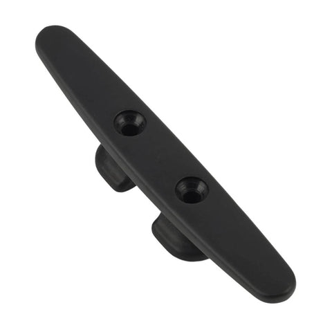 Schaefer 70-98 Boat Sailboat Marine Black 8” Aluminum Open Base Cleat - Second Wind Sales