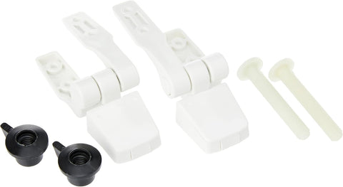 Jabsco 29098-1000 Standard Bowl Toilet Seat Wood Assembly Head Lid Compact Hinge Set - Second Wind Sales