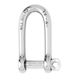Wichard 1212 Boat Sailboat Marine Forged Stainless Steel 3/16" Self-Locking Long D Shackle