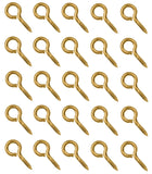 Fasco 2813 Boat Marine Grade Solid Brass 1/4" X 2-1/4" Screw Eye 25-Pack