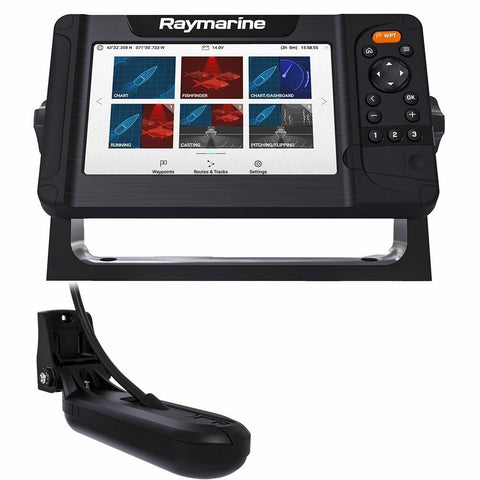 Raymarine Element 7 HV HyperVision E70532-05-102 7" GPS CHIRP Fishfinder Chartplotter with HV-100 & Lighthouse Charts