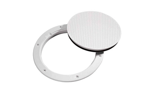 West Marine 11743127 C13118WM Boat Marine Nonskid White 6” Pry-Out Deck Plate
