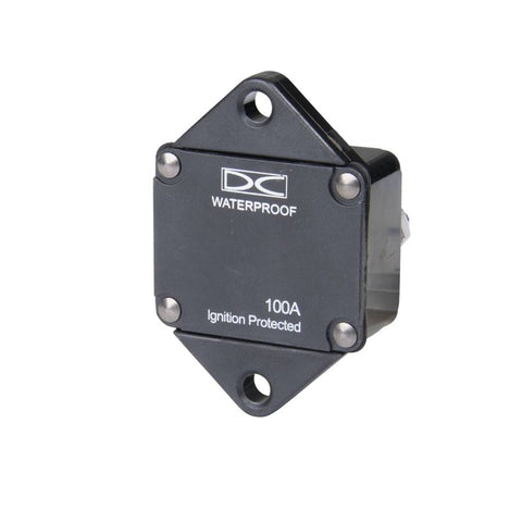 Del City 76305 DC Waterproof Auto Reset 100A 32V Panel Mount Circuit Breaker