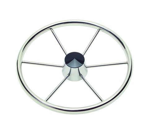 Schmitt Model 150 1521817 Marine Stainless Steel 18" X 1″ Straight Shaft Destroyer Steering Wheel