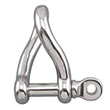 Suncor S0163-0005 Boat Marine 316 Stainless Steel 3/16” Screw Pin Twisted Shackle